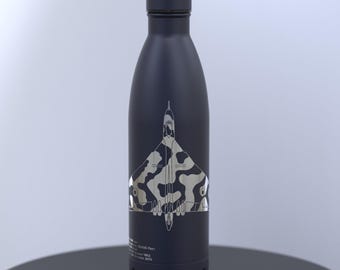 Avro Vulcan Bomber Engraved 500ml Thermal Water Bottle; Keeps Drinks Hot or Cold