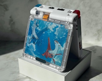 Latios & Latias Pokémon Game Boy Advance SP – IPS V5 Screen and high-capacity battery