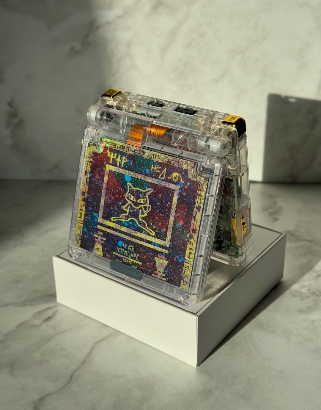 Modded Game Boy Advance SP – Ancient Mew: IPS V5 LCD Screen - Etsy
