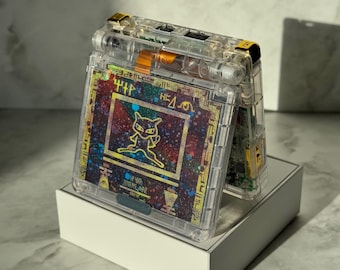 Modded Game Boy Advance SP – Ancient Mew: IPS V5 LCD Screen