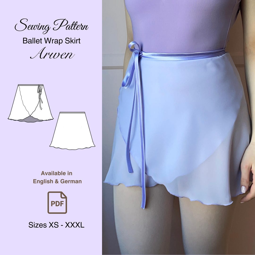 Ballet Wrap Skirt Sewing Pattern PDF Size XS XXL Etsy — free download
