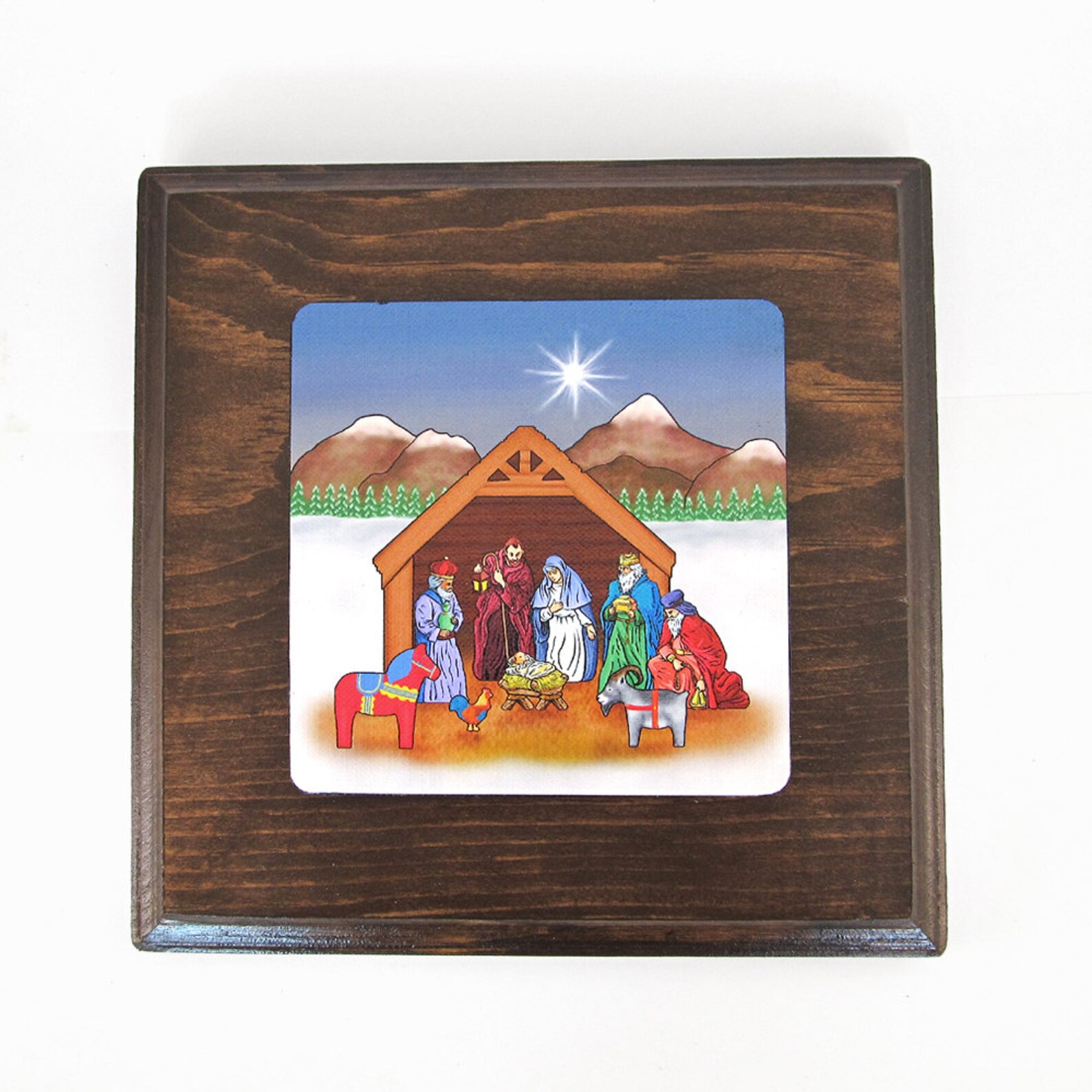 Swedish Christmas Nativity Scene Fine Art Canvas Print on Etsy