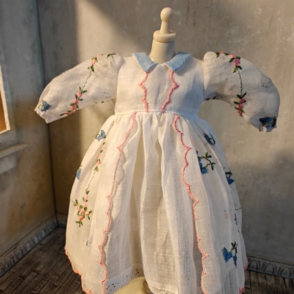 OOAK Vintage Hankie Dress for Blythe Doll