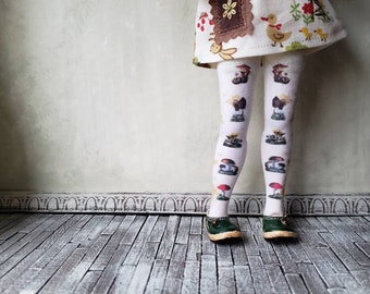 Champignon Doll Socks for Blythe, Pullip, Monster High, Azone Pure Neemo, Barbie, Rainbow High