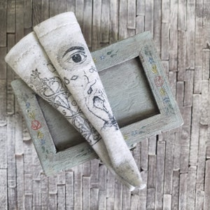 Esoterica Doll Socks for Blythe, Pure Neemo S, Pullip, 11.5&quot; 12&quot; High Fashion Dolls