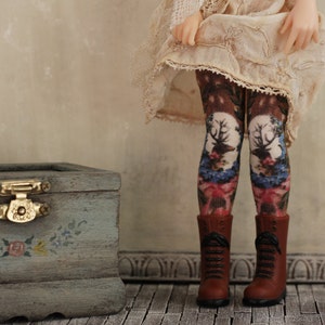 Fawn and Father Doll Socks for Blythe, Pure Neemo S, Pullip, 11.5&quot; 12&quot; High Fashion Dolls