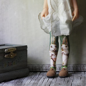 Band Bunnies Doll Socks for Socks for Blythe, Pure Neemo S, Pullip, 11.5&quot; 12&quot; High Fashion Dolls