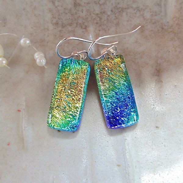 Fused Glass Earrings - Etsy