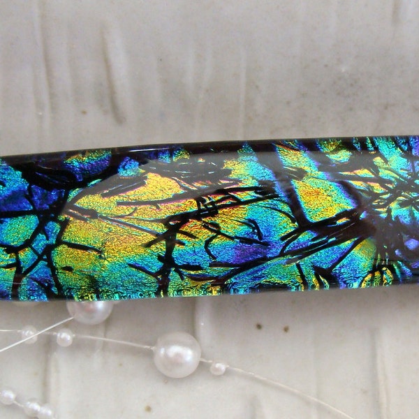 Dichroic Glass Barrette