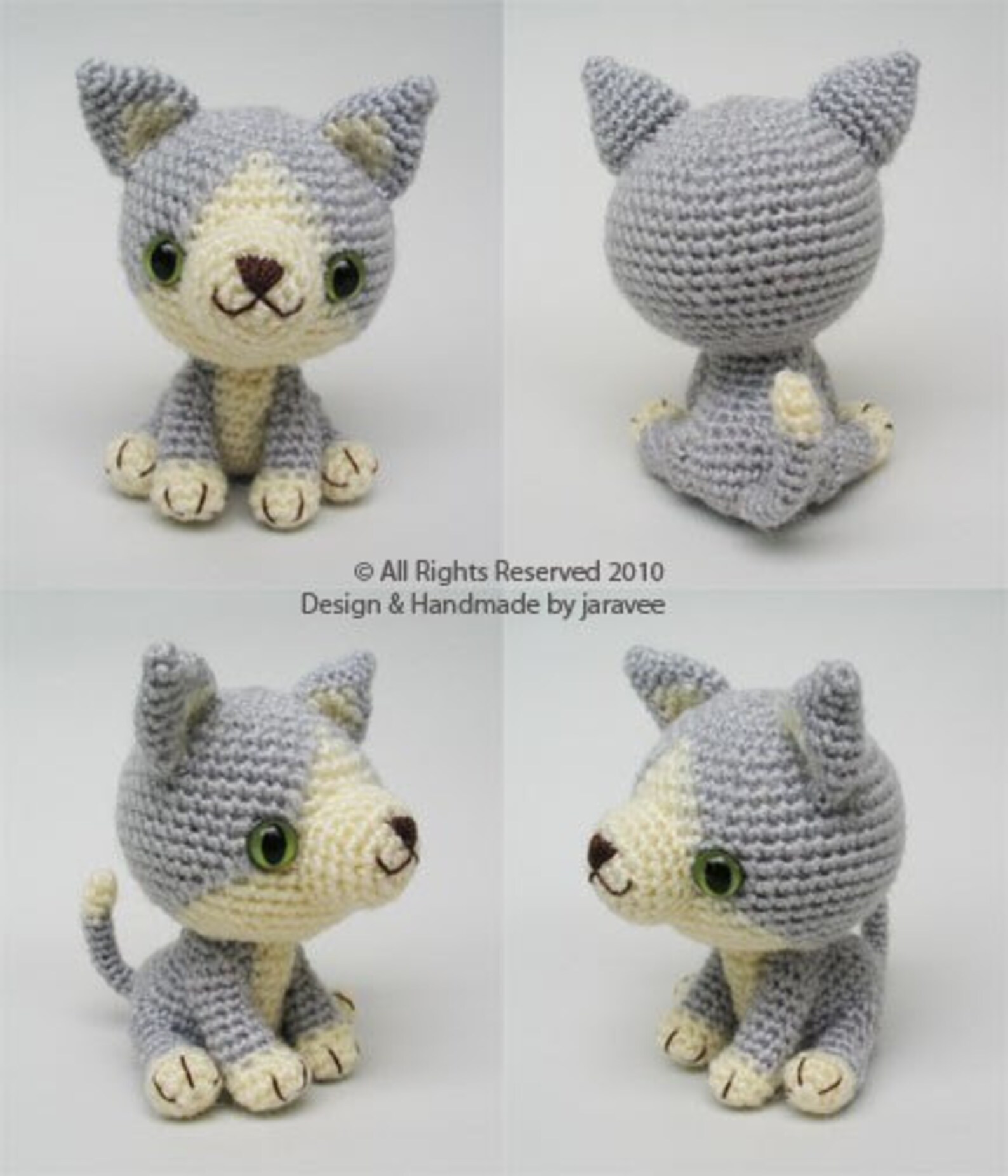 Gray Kitten PDF Crochet Pattern Etsy