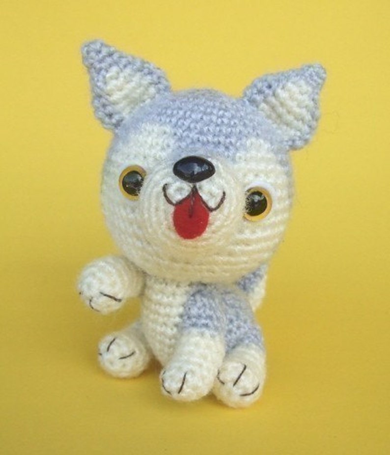 Siberian Husky Puppy PDF Crochet Pattern Etsy