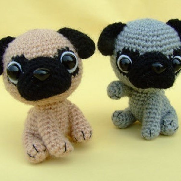 Pug Puppy - PDF Crochet Pattern