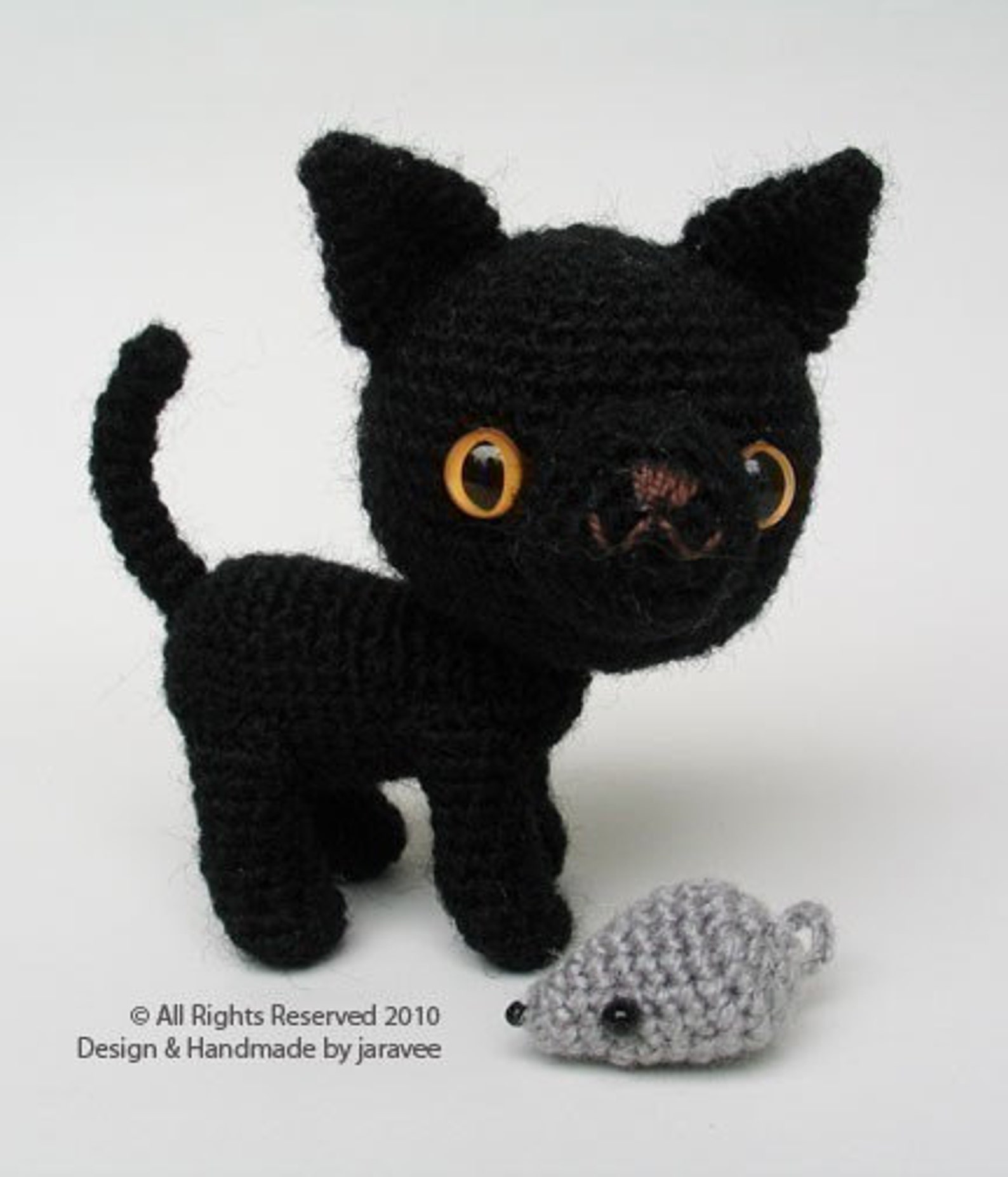 Black and White Kittens PDF Crochet Pattern Etsy