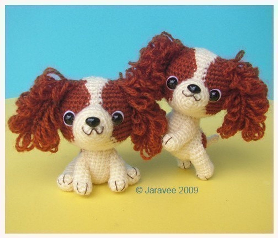 King Charles Cavalier Spaniel Puppy PDF Crochet Pattern | Etsy