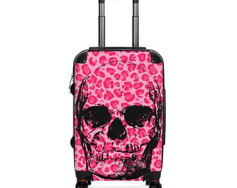 FFS! Koffer Koffer Pink Leopard Totenkopf