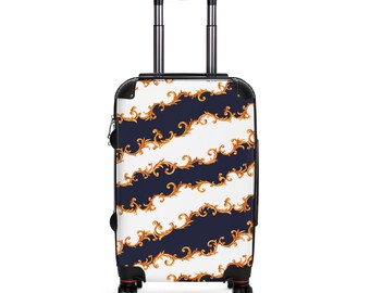 FFS! Cases Navy and White stripe Suitcase