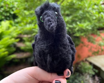 emotionale Unterstützung Rabe, Häkelanleitung, spirituelles Tier Muster, Gothic Häkelanleitung