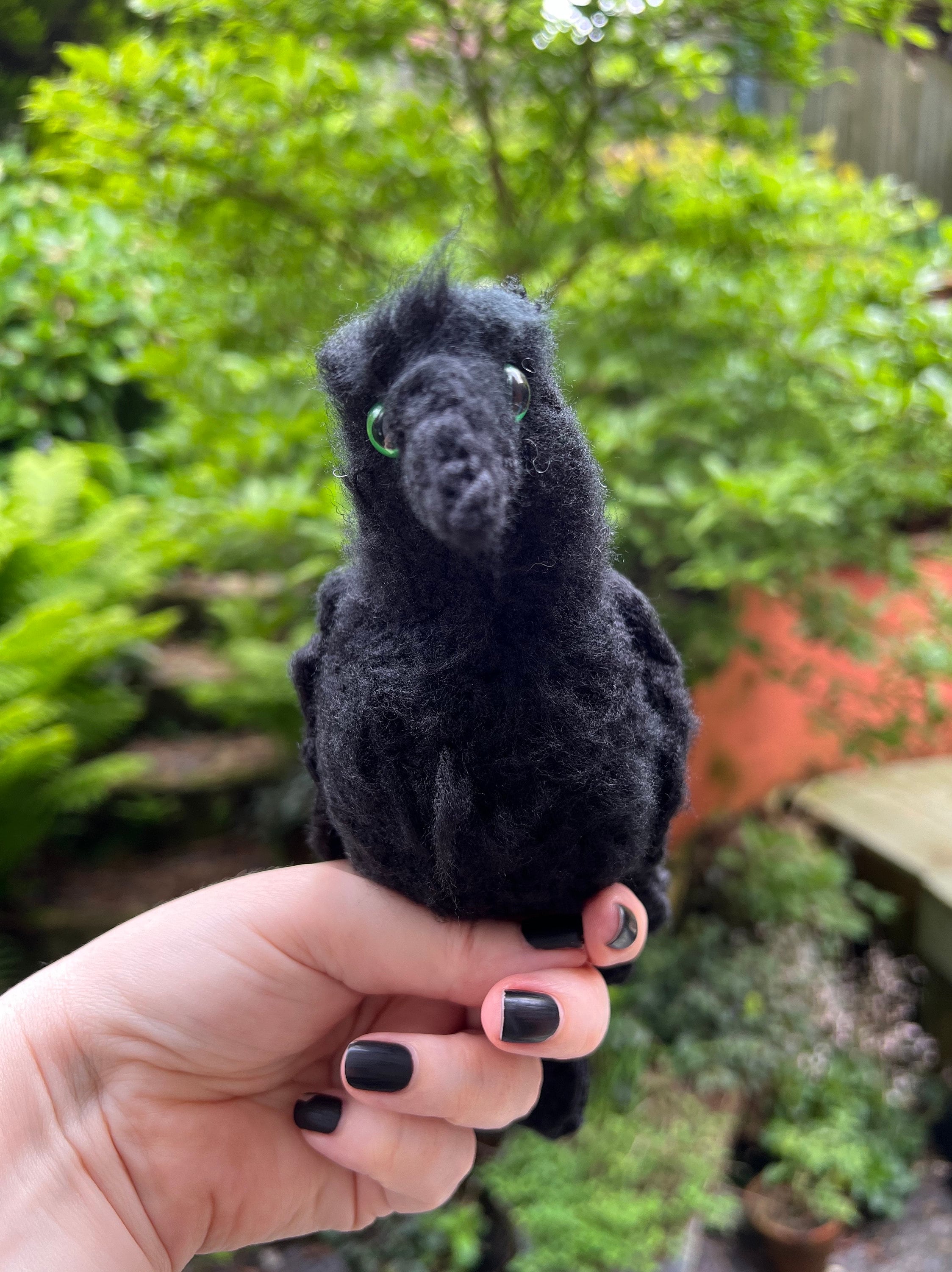 Emotional Support Raven Crochet Pattern