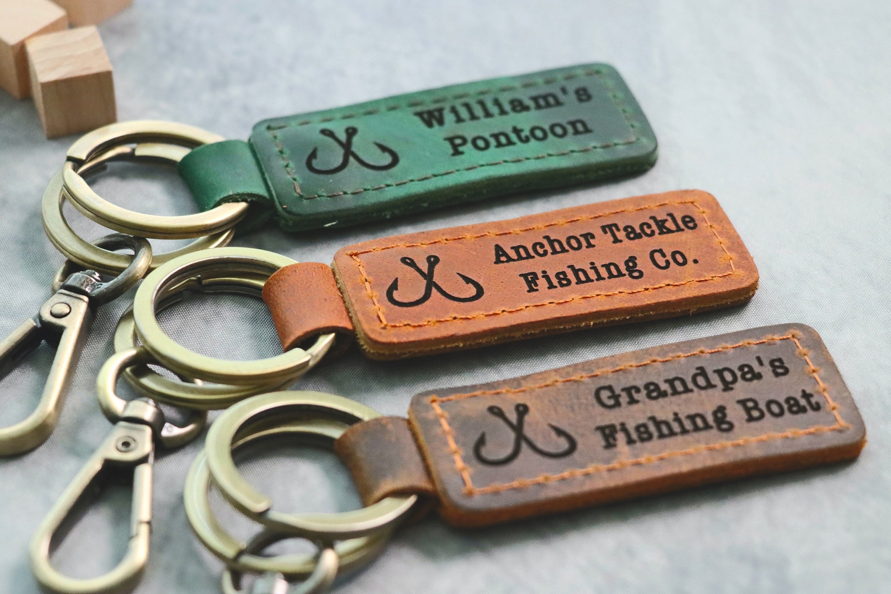 Pontoon Key Chain FISHING Personalized Keychain, Pontoon Keyring, BOAT Owner Key Tag ...