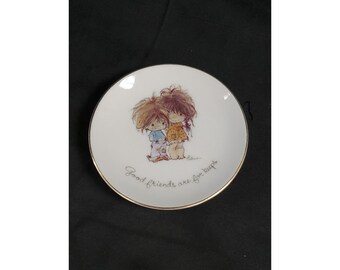 Good Friends Are For Keeps 1976 Vintage American Greetings Plate 4” EXCELLENT