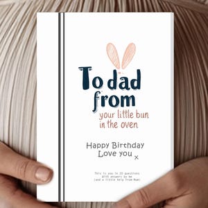 A papà da bump buon compleanno regalo stampabile 20 motivi per cui ti amo già compila gli spazi vuoti diario, regalo dell'ultimo minuto