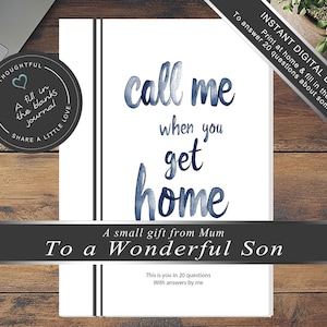 An meinen Sohn sinnvolle Einzigartige Geburtstagsgeschenkidee von Mama nachdenkliches sentimentales personalisiertes Geschenk mit Zitaten für Ihren Sohn