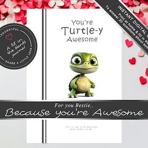 Niedliches lustiges beste Freundin Geschenkidee für Geburtstage & emotionale Unterstützung mit nachdenklichen Zitaten druckbares Geschenk für Erinnerungen Nachrichten und Liebe