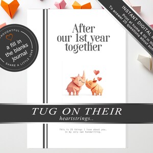 1st anniversary gift idea for him & her wedding anniversary gift for husband 1st anniversary paper wedding anniversary gift for him and her