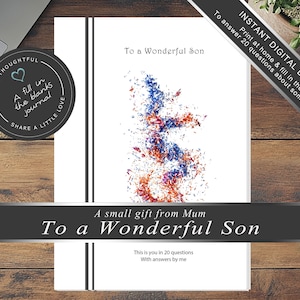 To a wonderful Son meaningful Unique birthday gift idea from Mum handmade sentimental personalized quotes emotional support gift for son