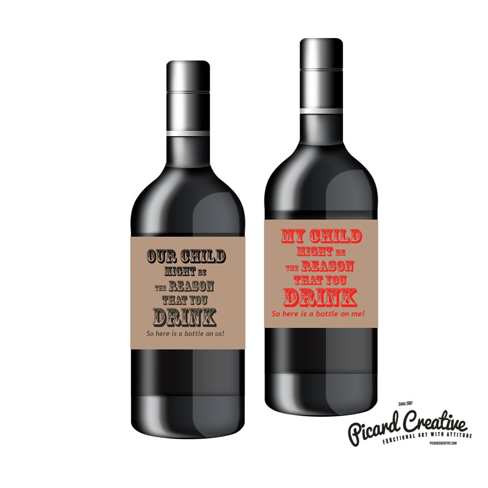 Teacher Appreciation Wine Labels 6 labels per sheet My/Our | Etsy