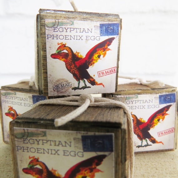 Miniature Phoenix Egg Crate-Dollhouse Egyptian Phoenix Egg shipping crate