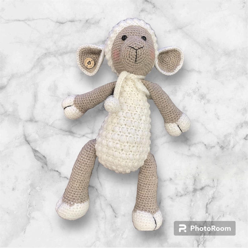 Handmade Crochet Newborn Gift Set (3pc) Cute Sheep – Personalised Dummy Clip, Baby Shower Gift