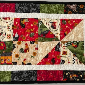 Rooster Table Runner
