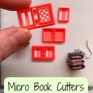 Micro Miniature Book Cutter Set | Polymer Clay Dollhouse Scale