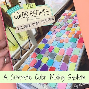Libro de 100 recetas de colores de arcilla polimérica / Guía de mezcla Sculpey Premo