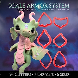 Ausstechform für Plattenpanzer Fantasy Modellierwerkzeug | Creaturecraft System