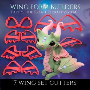 Cortadores de alas de dragón / Herramientas para esculpir criaturas fantásticas de arcilla polimérica / Sistema Creaturecraft