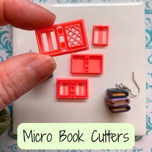 Micro Miniature Book Cutter Set | Polymer Clay Dollhouse Scale