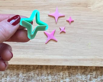 Four Point Star Polymer Clay Cutter | Basic Shape for Earrings, Charms & Jewelry
