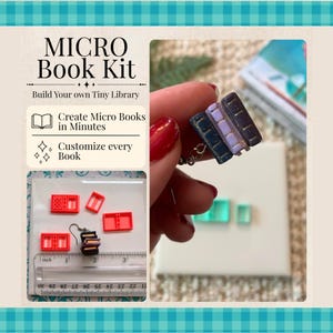 Micro Miniature Book Cutter Set | Polymer Clay Dollhouse Scale
