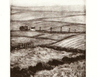 Eire - Mezzotint Originalgraphik