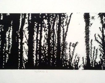 Filtered III - Original lino print