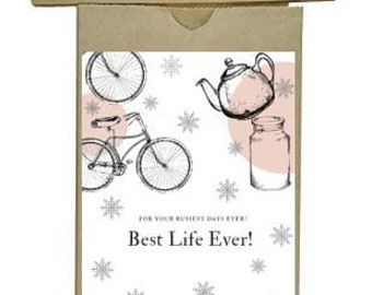 Snowflake Vintage Best Life Ever Gift Bags, Pioneer Dinner Gifts, Pioneer School, Best Life Ever Gifts, Service Supplies, JW Pioneer,JW Gift