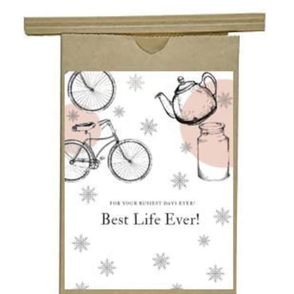 Snowflake Vintage Best Life Ever Gift Bags, Pioneer Dinner Gifts, Pioneer School, Best Life Ever Gifts, Service Supplies, JW Pioneer,JW Gift