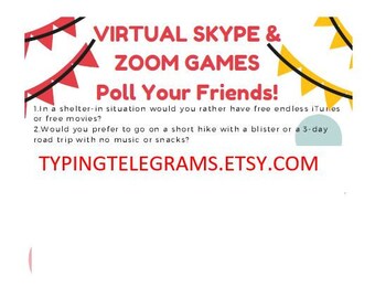 Indoor Game Night, Virtual Games, Skype & Zoom Indoor Games, Shelter-In Activities, Game Night, Winter Scavenger Hunt Quarantine,