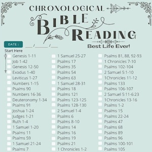 JW Bible Reading Schedule Chronological JW Planner JW Pioneer Gifts Best Life Ever Gifts Jw Family Worship Game Night Jw kids Jw Printable 画像 1