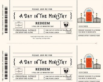 12 JW  Ministry Tickets Cottage Ministry Planner JW Planner JW Pioneer Gifts Best Life Ever Jw Family Worship Jw Ministry Gifts Jw Printable