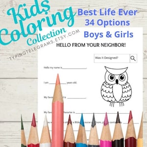 34 JW KIDS Páginas para escribir cartas para colorear, suministros de servicio imprimibles Suministros de servicio para niños JW Regalos pioneros Editor de regalos de la mejor vida