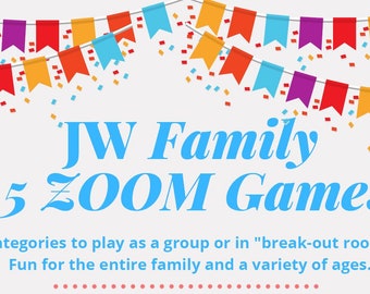 JW Family Games Night Zoom Games On Zoom, Best Life Ever Games, JW Zoom Game Night Zoom Group, Best Life Ever gift, JW Pioneer Gifts Jw kids