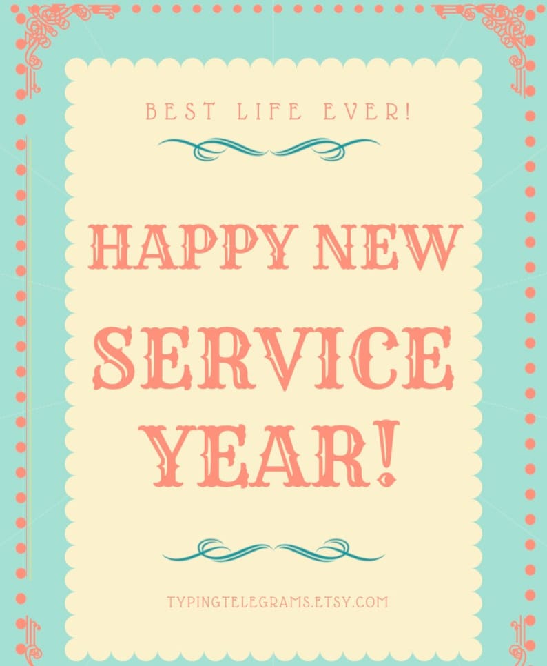 JW Happy New Service Year Graphics JW Pioneer Gifts Best | Etsy